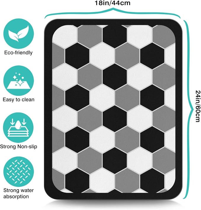 Coffee Mat - Lattice Absorbent Drying Mat - Waterproof Kitchen Protector - Bar - Image 5