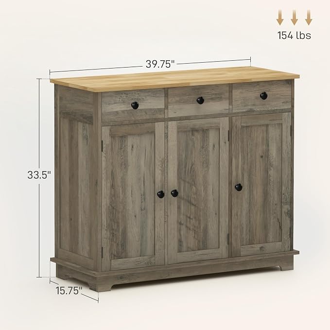 HOMCOM Sideboard Buffet Cabinet - Image 3