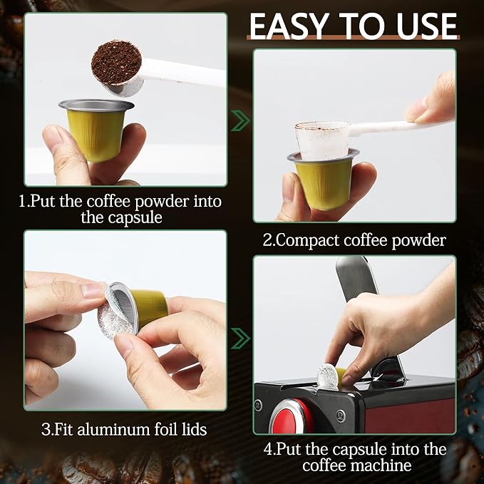 Espresso Capsules Refillable Coffee Pods - Image 5