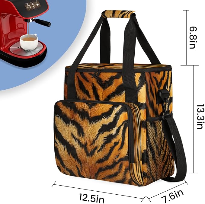 Leopard Tiger Print Coffee Machine Bag Compatible - Image 2