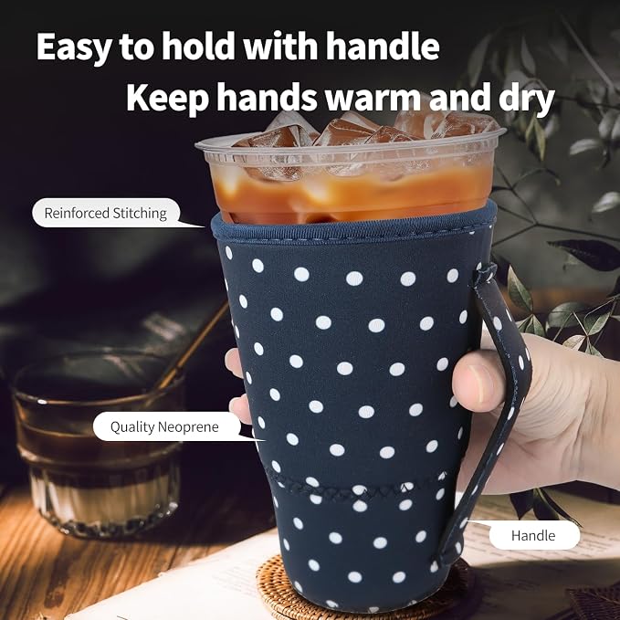 4 Pack Neoprene Cup Sleeves - Image 4