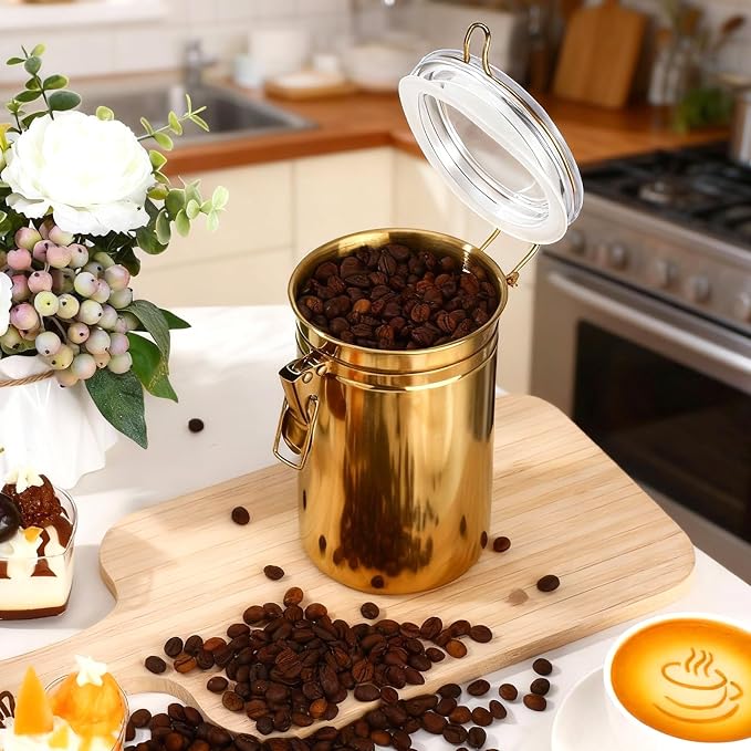 6 Pcs Stainless Steel Food Storage Containers Set Airtight Kitchen Canisters - Image 5