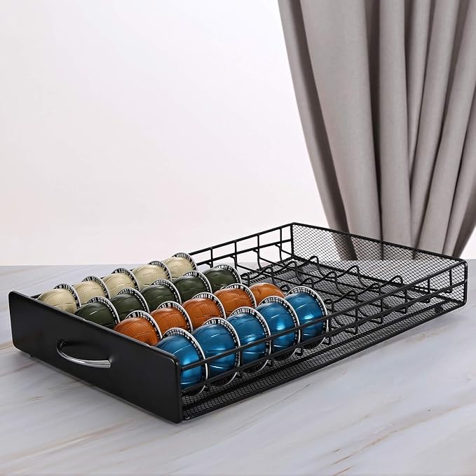 HiveNets Nespresso Vertuoline Capsule Storage Drawer Vertuo Coffee Holder Metal - Image 7