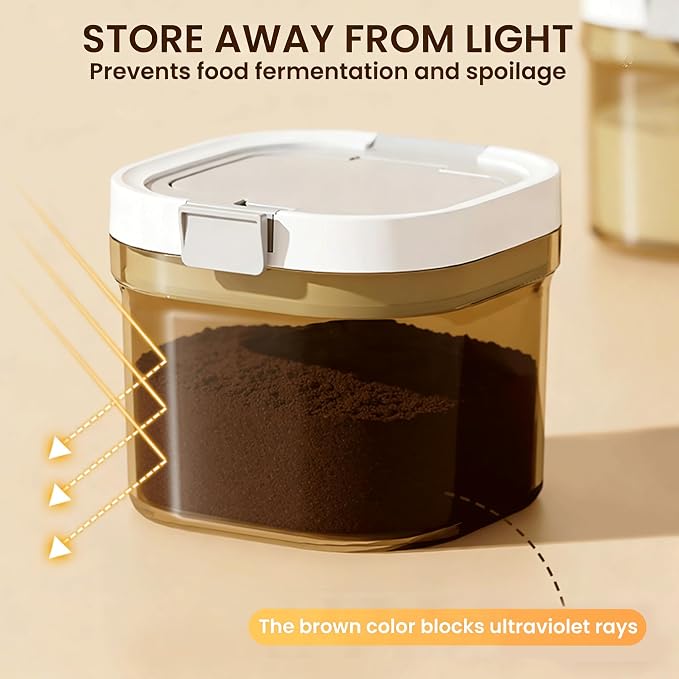 Airtight Coffee Canister-27oz Sugar and Dry Food Container BPA Free - Image 5