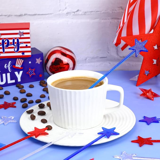 36 Pcs 4th of July Patriotic Cocktail Stirrers - Image 5
