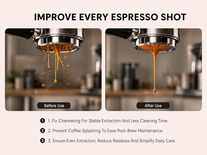 2pack Espresso Puck Screen, 51mm Puck Screen Compatible - Image 4