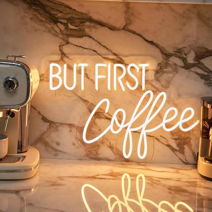 BUT FIRST Coffee Neon Sign by KADAFAGO