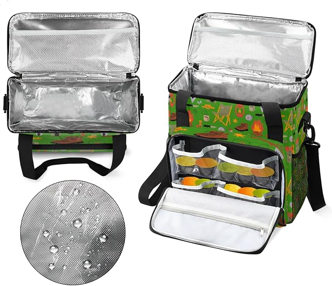 Camping Coffee Maker Travel Bag, Camping Large Carrying Storage Case Insulated - Image 3