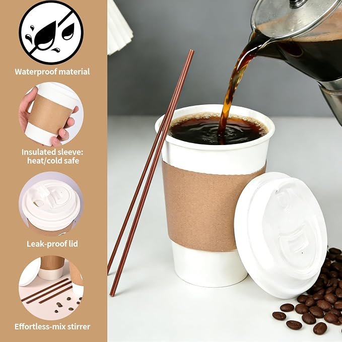 【200 Pack 12 oz coffee cups - Image 3