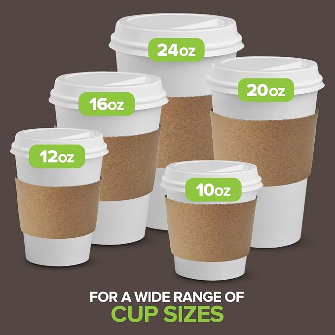 Stock Your Home 1000 Count Coffee Cup Sleeves - Image 4