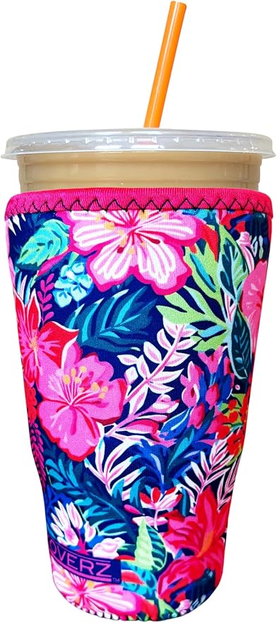 Iced Coffee Sleeve, Insulated Neoprene Cup Sleeve, Fits a 32 Oz. Coffee Cup by Koverz
