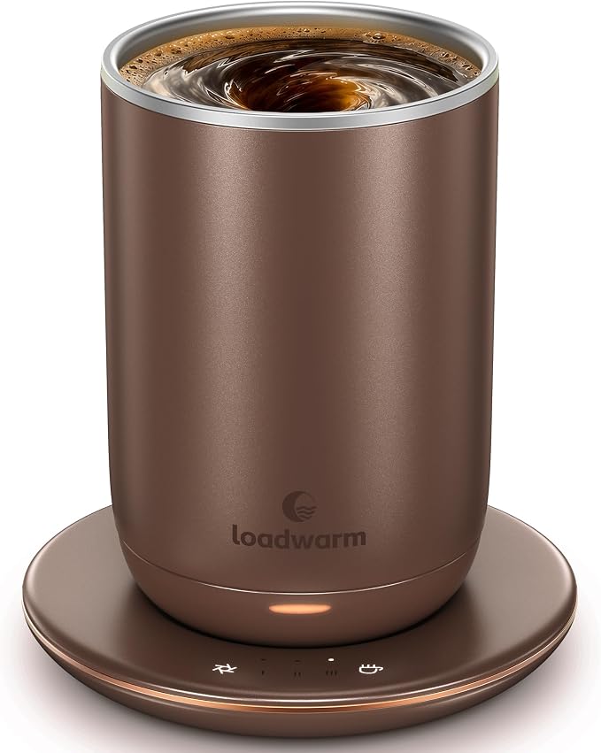 Self Heated Stirring Coffee Mug, 10oz Auto Mixing Cup by LooaWarm