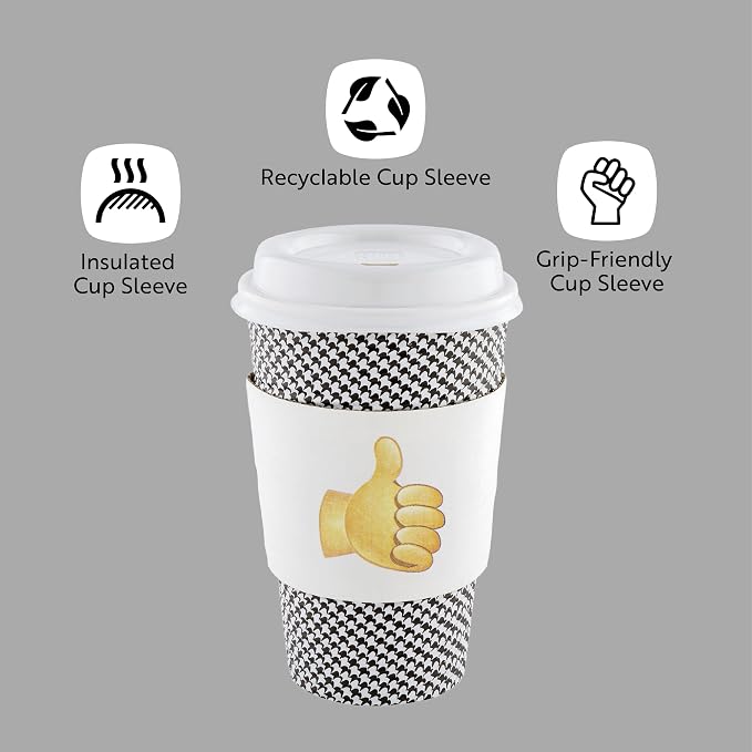 Restaurantware SLEEVES ONLY: Restpresso 5.1 x 2.8 Inch Coffee Cup Sleeves 50 - Image 4