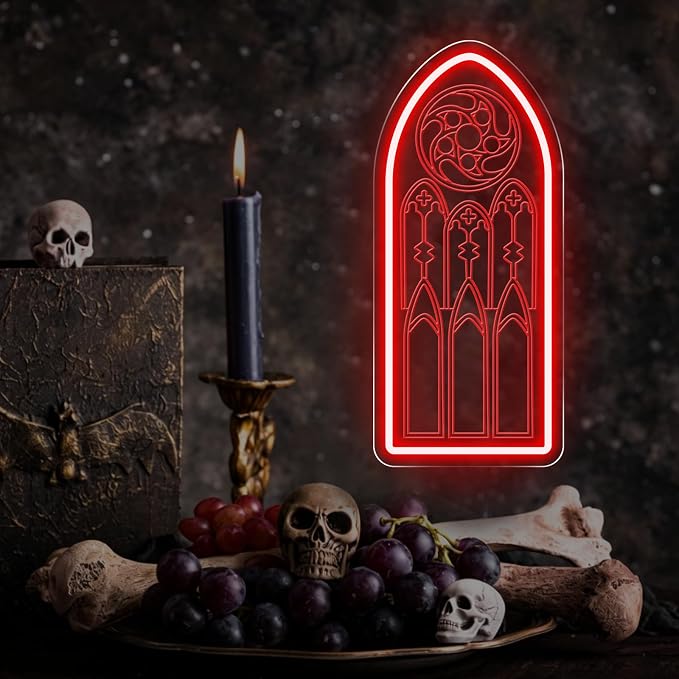 Gothic Cathedral Window Neon Sign - Image 2