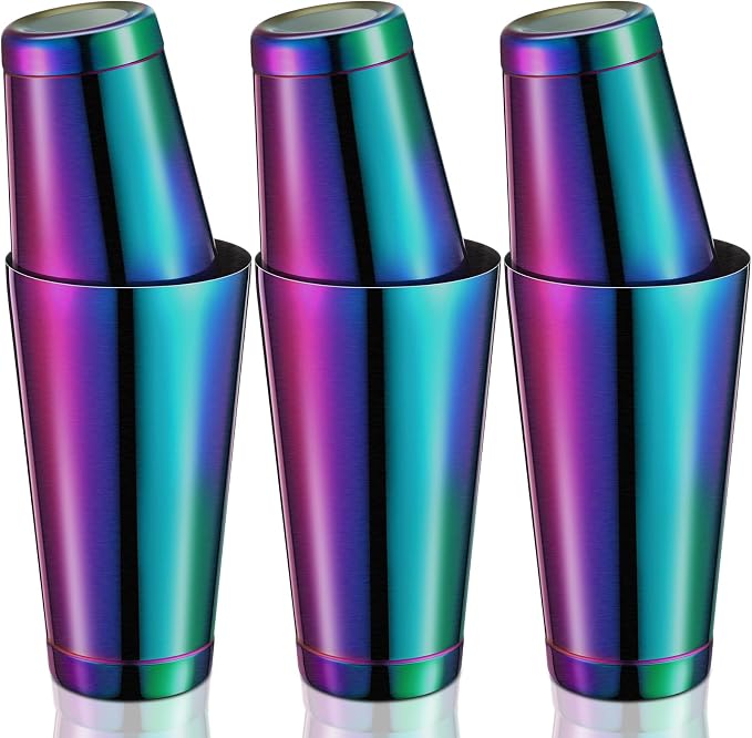 Sabary 6 Pcs Cocktail Shakers Professional Bar Shaker Boston Set Stainless by Sabary