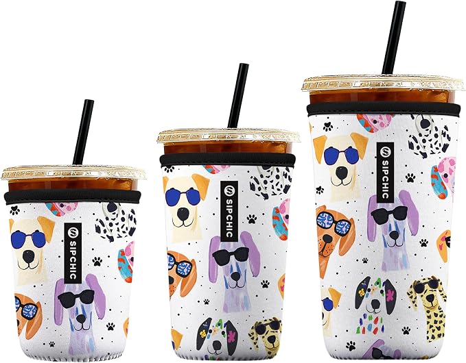 Iced Coffee Sleeve – Neoprene Reusable Cup Sleeves by Unknown