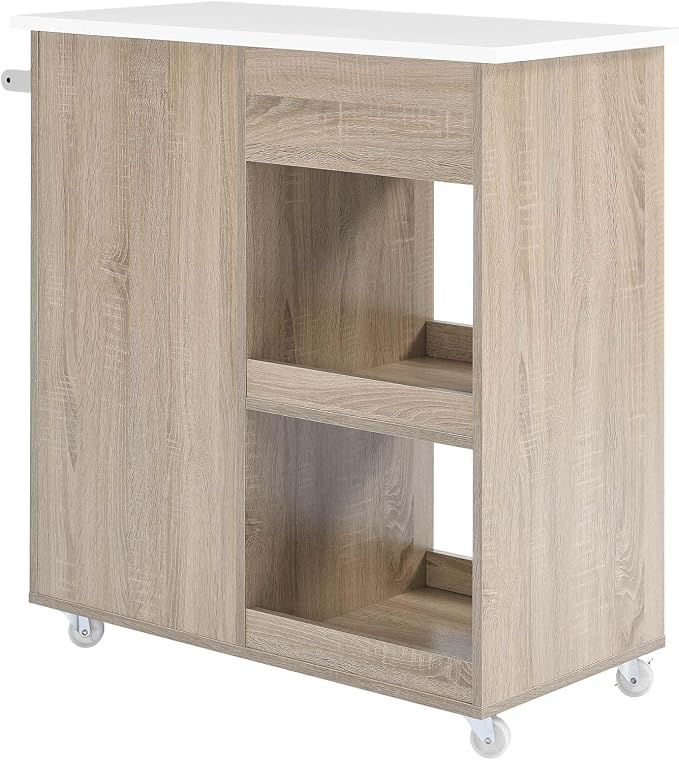 Modway Culinary Rolling Kitchen Cart - Image 3