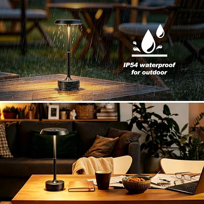 1 Pack Cordless Table Lamp, Portable LED Desk Lamps, 5000mAh Battery Operated - Image 5