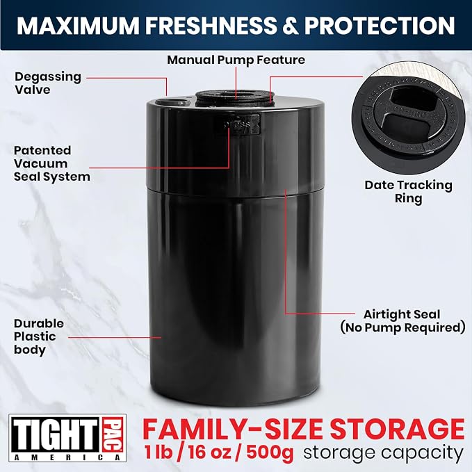 COFFEEVAC Pump It Out Airtight Coffee Container - Image 4