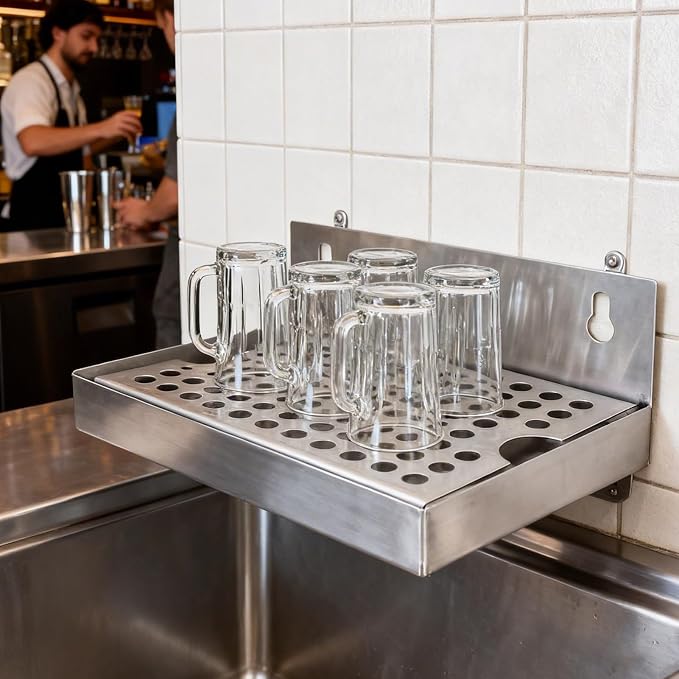 Kegerator Beer Drip Trays, Wall Mount Drip Tray - Image 6