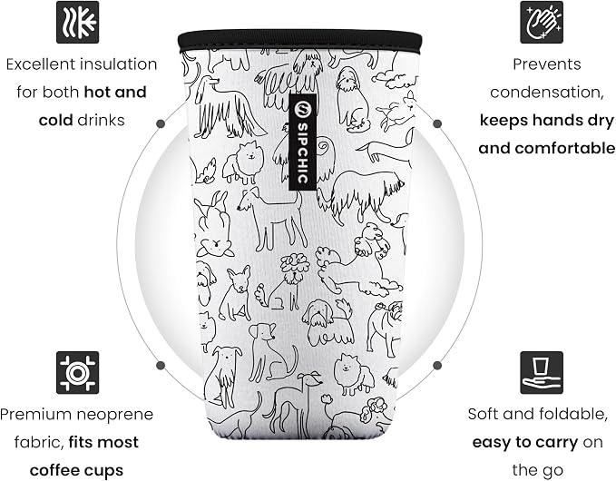 Iced Coffee Sleeve – Neoprene Reusable Cup Sleeves - Image 2