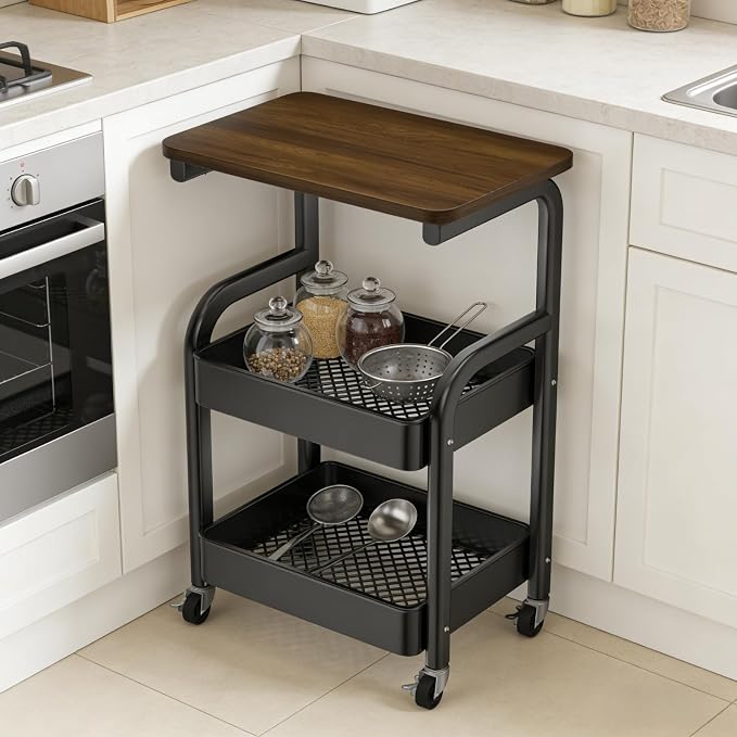 Multi-Purpose 3 Tier Rolling Cart - Image 2