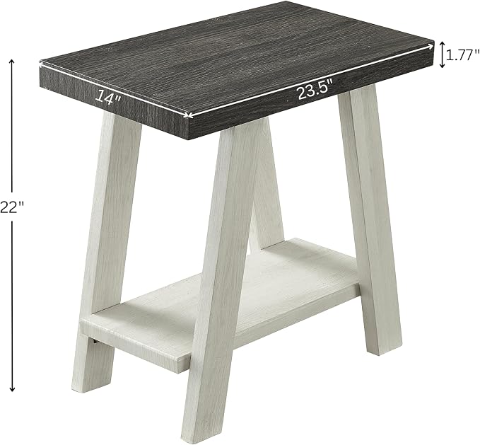 Contemporary Two-Tone End Table - Image 2
