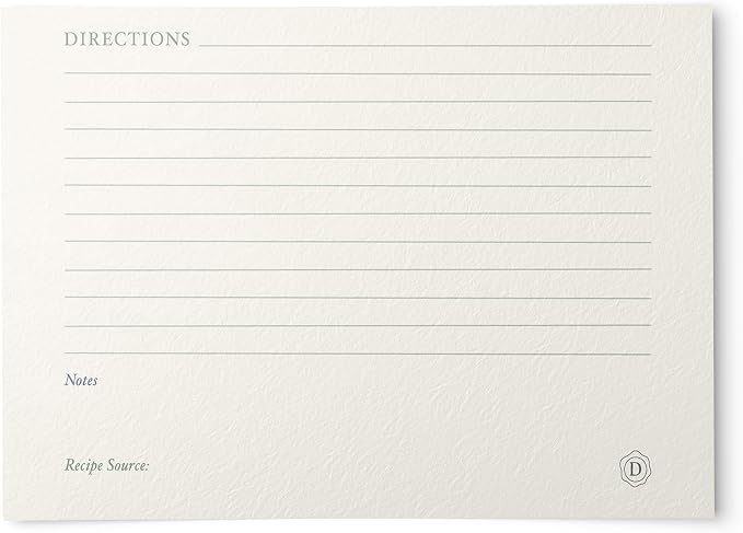 Dashleigh Elegant Recipe Cards 4x6 Double Sided, 50 Pack Thick Cardstock - Image 2