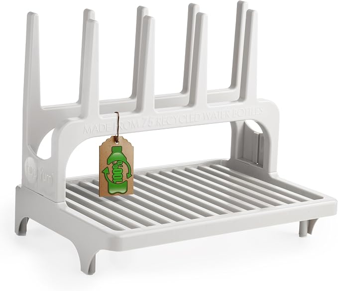 PopYum Gray Space Saving Drying Rack from 100% Recycled Bottles | Space Saving by PopYum