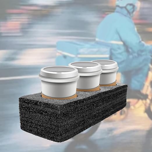 Hole Cup Holder, Coffee Beverage Delivery Tool, Reusable Portable Foam Takeout - Image 4