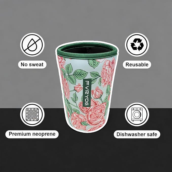 Reusable Insulated Neoprene Iced Coffee Sleeves - Image 3