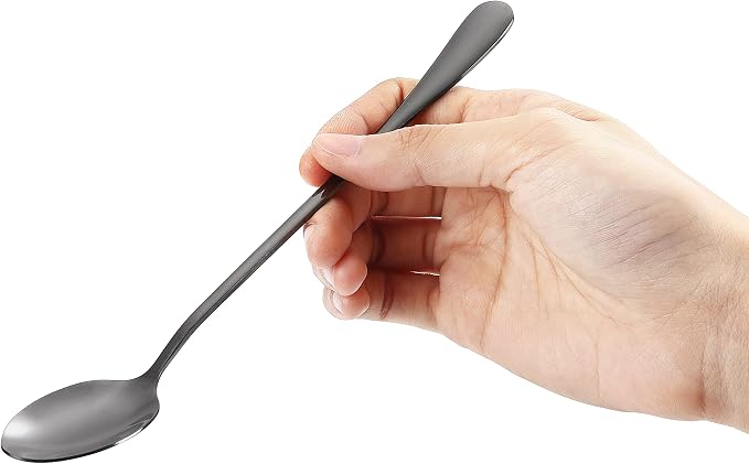 Marco Almond® KYA59 Iced Tea Spoon, Ice Cream Spoon, Titanium Coated Stainless - Image 4