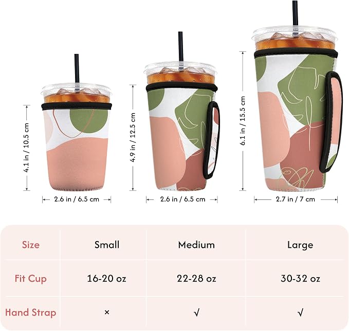 Reusable Insulated Neoprene Iced Coffee Sleeve - Image 4