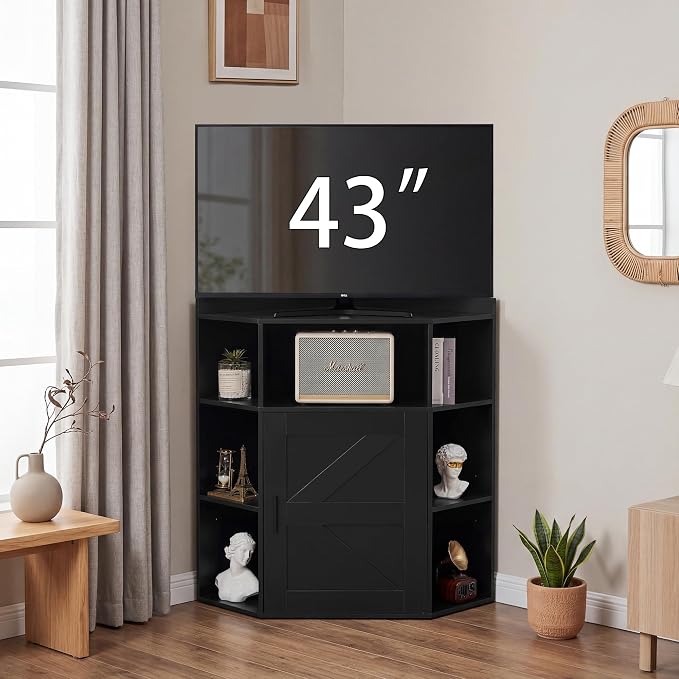 VECELO Corner Storage Cabinet - Image 3