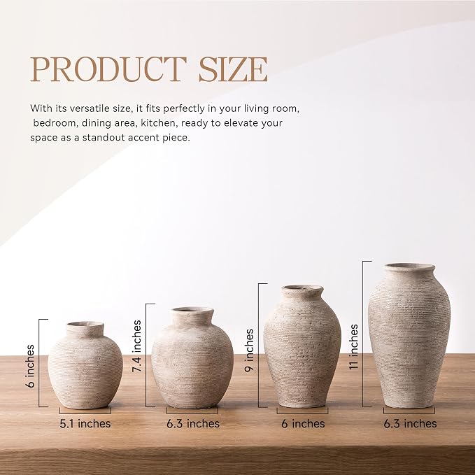 Vanselia Ceramic Flower Vase Home Decor - Image 2