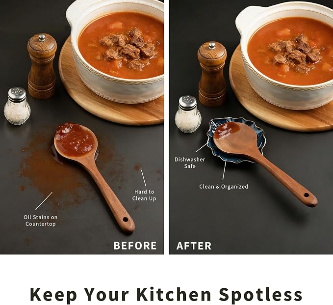 Ceramic Leaf Spoon Rest, Spoon Holder - Image 3