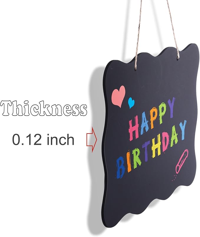 AUSTOR Chalkboards 10x14 Inch Double Sided Erasable Chalkboard Signs Message - Image 3