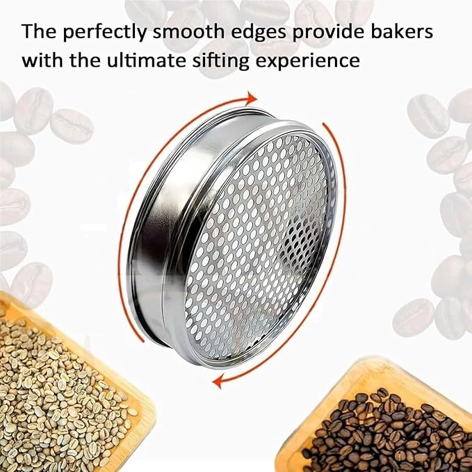 Coffee Bean Grading Sieve Set, 8 Inch Round Sifter, - Image 2