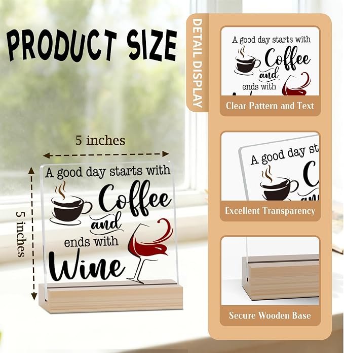 Coffee Bar Acrylic Decor Sign - Image 2