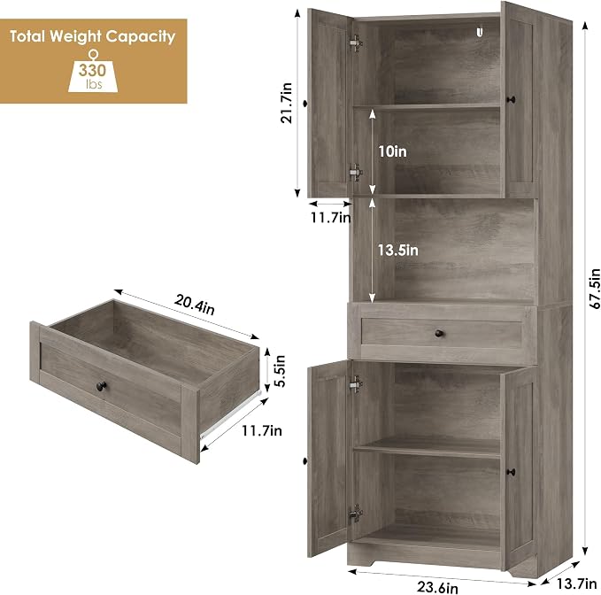 Tall Bathroom Storage Cabinets - Image 3
