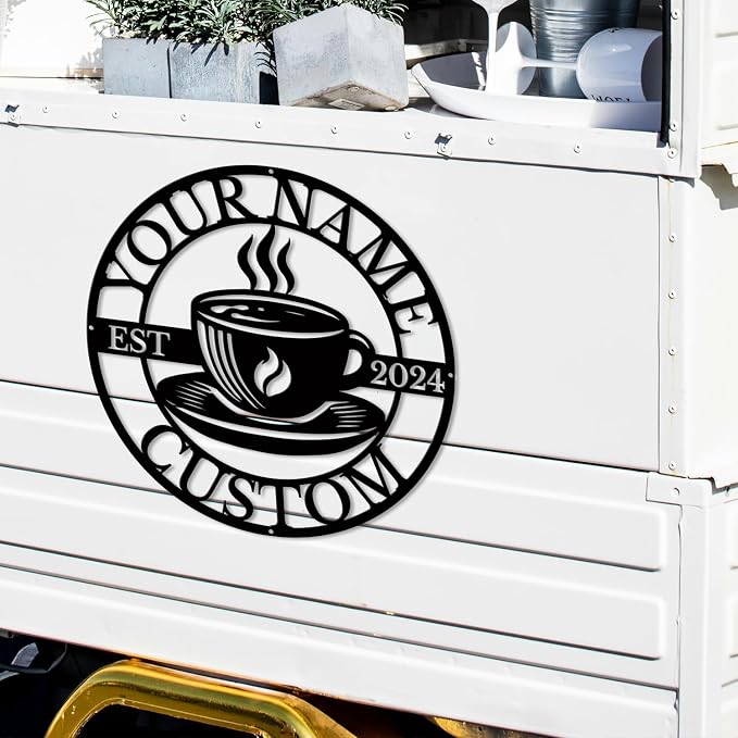 Custom Metal Coffee Bar Signs - Image 4