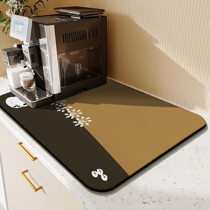 Classic Absorbent Coffee Bar Mat - Image 2