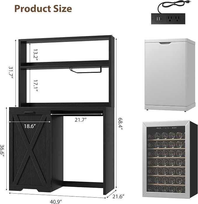 Jocoevol Coffee Bar Cabinet - Image 2