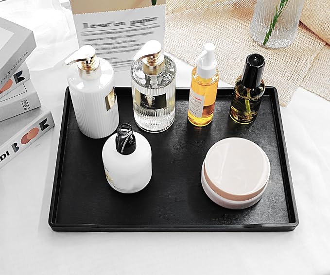 Black Serving Tray for Gathering Small Items | Serving Accessory, Perfume and - Image 3