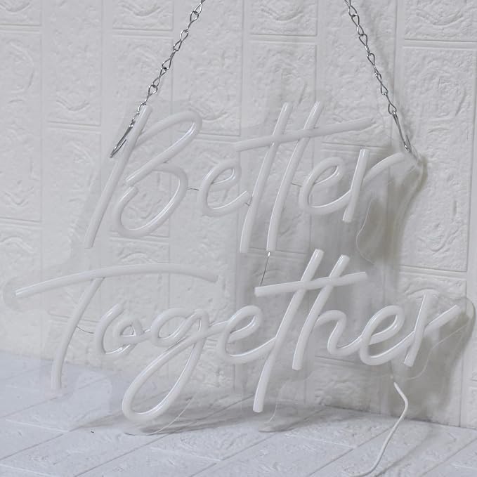 Better Together Neon Sign, Wedding Neon Sign, LED Neon Light - Image 6