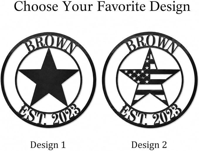 Personalized Texas Star Family Name Sign, Metal Star, Texas Home Decor - Image 4