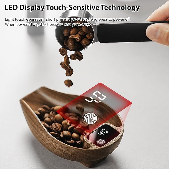 GOWENIC Coffee Bean Scale and Spray Bottle Kit, Mini Digital Scale - Image 3