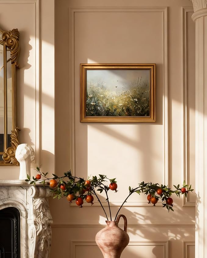 VIYYIEA Gold Framed Art Prints, Wildflower Floral Vintage Art Painting - Image 6