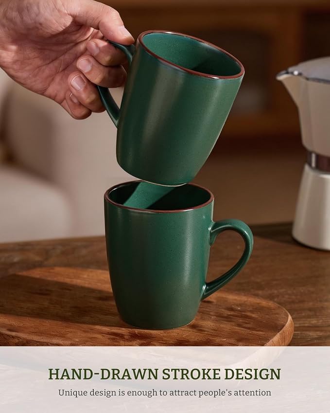 famiware Venus Coffee Mugs for 6, 13 oz Mug Set, Dringking Cup - Image 3