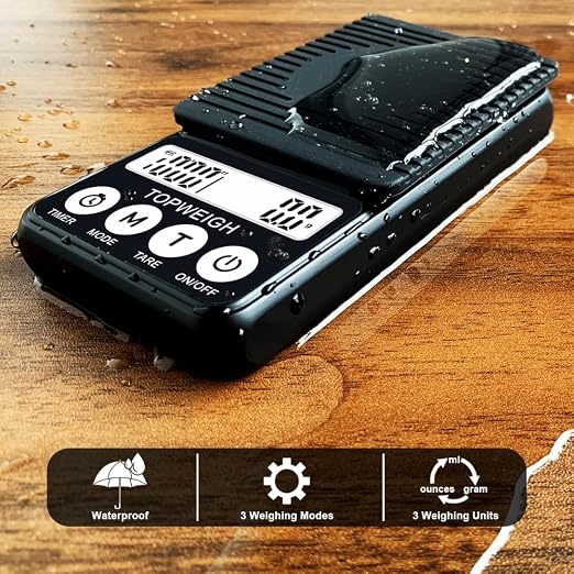 Waterproof Espresso Scale Kit, 1000g x 0.1g, Portafilter Weighing Plate - Image 3